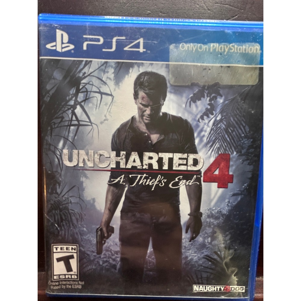 Uncharted 4 A Thiefs End Sony PlayStation 4 PS4 Video Game Naughty Dog T Rated - Picture 1 of 5